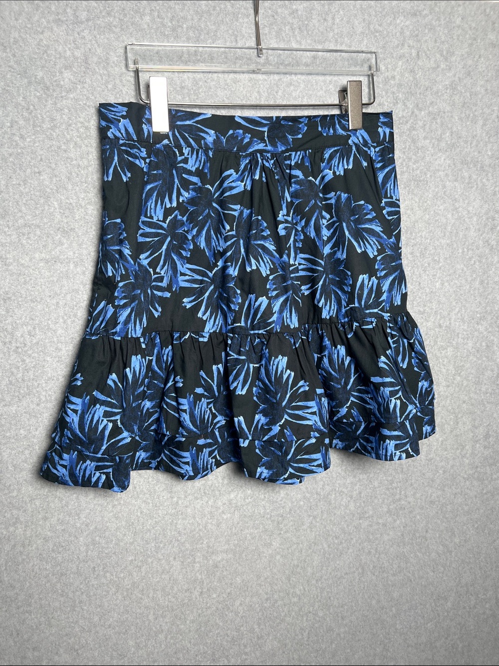 Who What Where Womens Floral Ruffle Hem Mini Skirt NWT SZ M